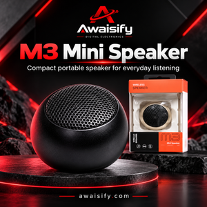 M3 Mini Wireless Speaker – Compact Black Portable Speaker