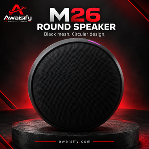 M26 Round Speaker – Black Mesh Design
