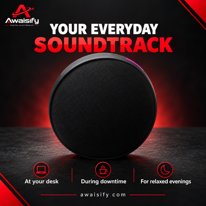 M26 Round Speaker – Black Mesh Design